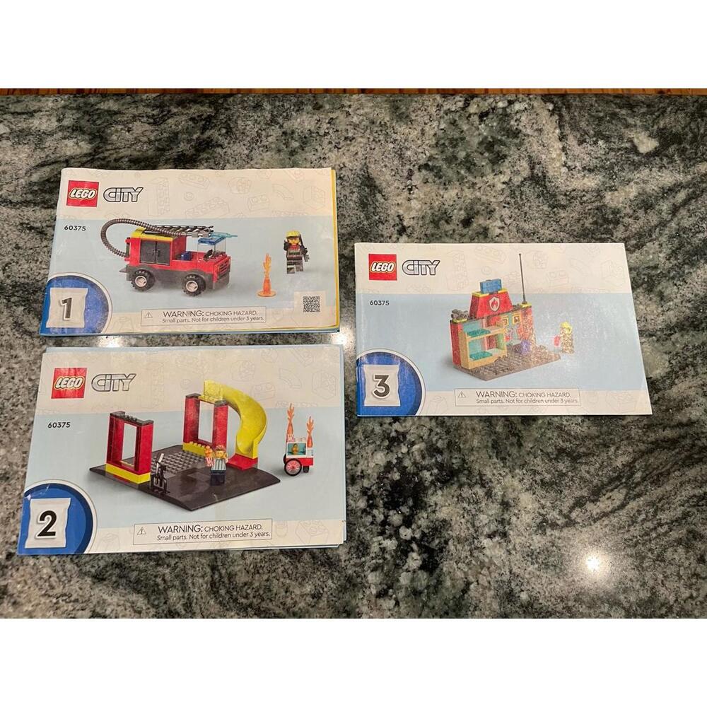 Lego Instructions Manuals City 60375 #1 #2 #3 Paperback